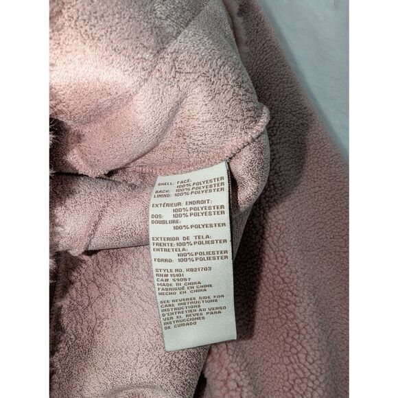 Koolaburra by UGG Hooded Faux Fur‎ Coat in Pink Ice Sz M Medium NWT Mob Wife - Picture 6 of 11